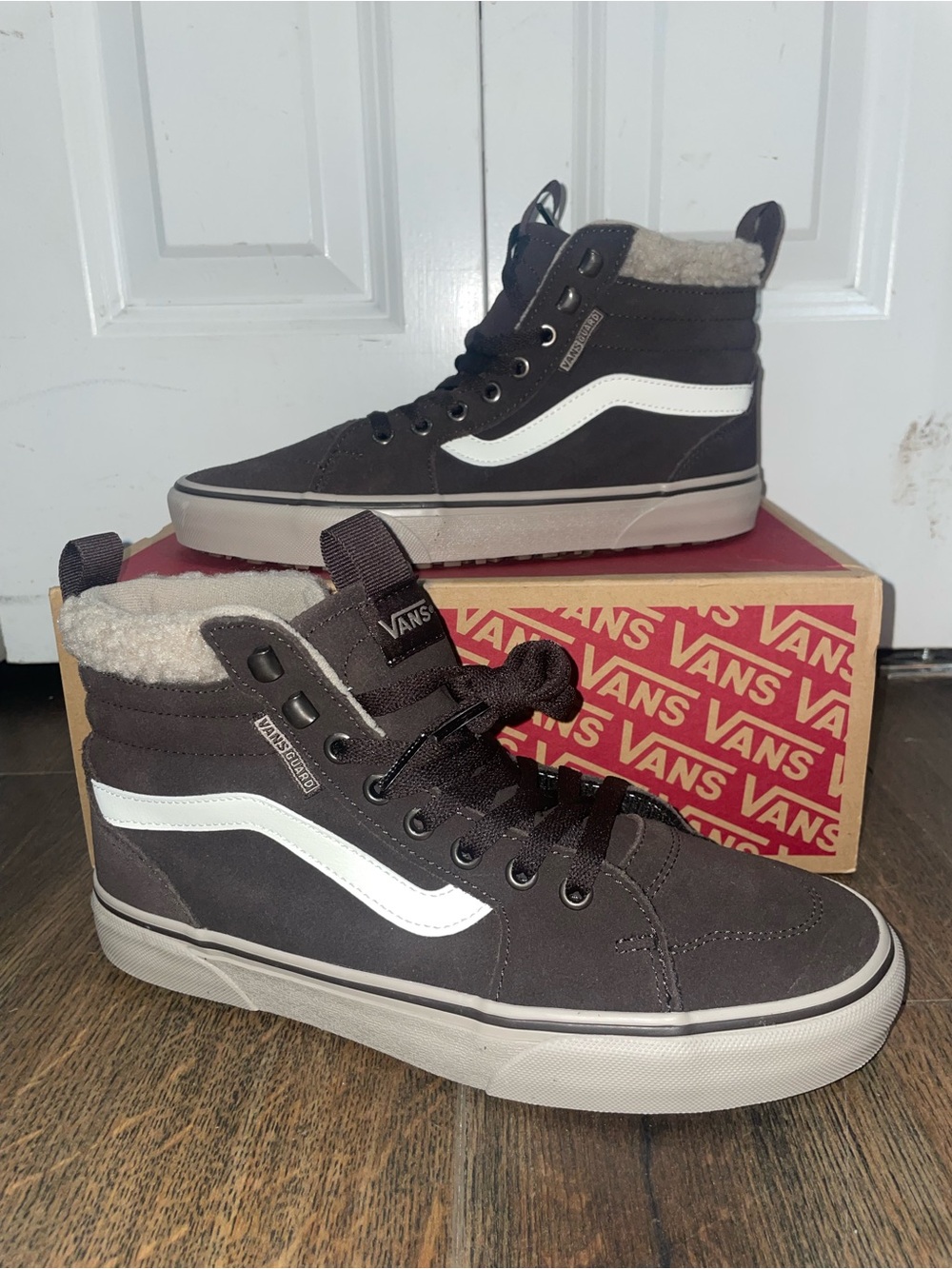 Vans Filmore Hi Van in Brown and Cream